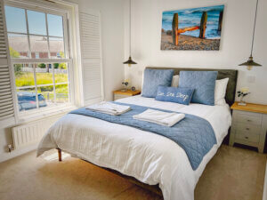 Beach Boutique master bedroom