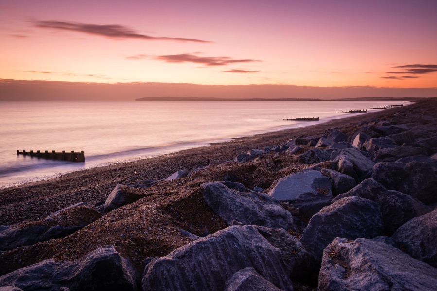 Sea defence at Jurys Gap Camber Sands