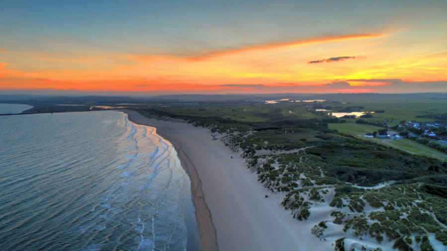 Camber Sands from the air