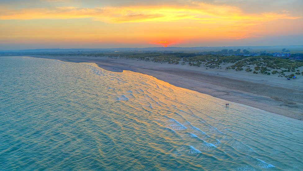 Camber Sands at high tide