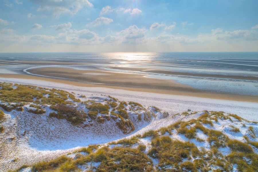 winter beach camber