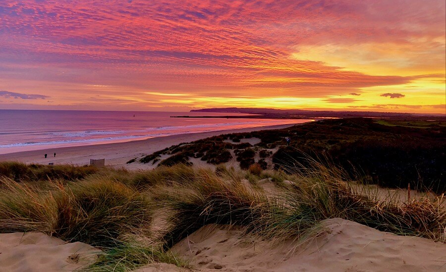 autumnal sky over camber