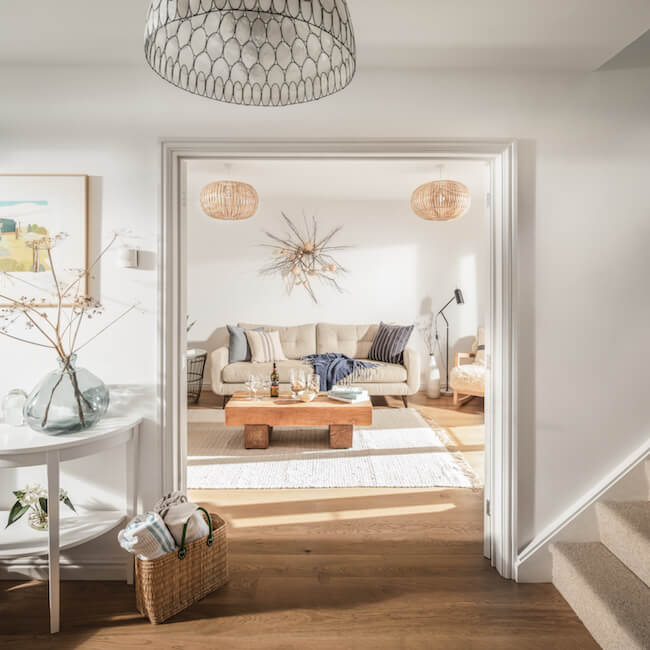 Living area in Camber Sands cottage