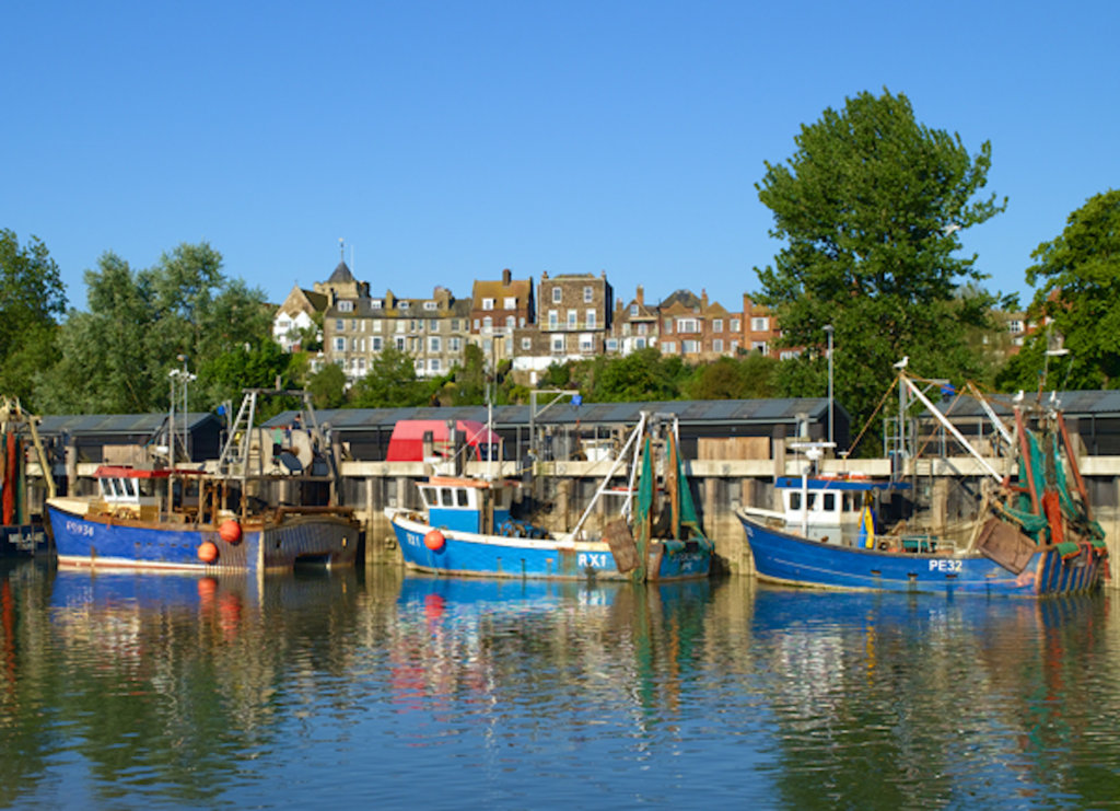 fishing boats in Rye