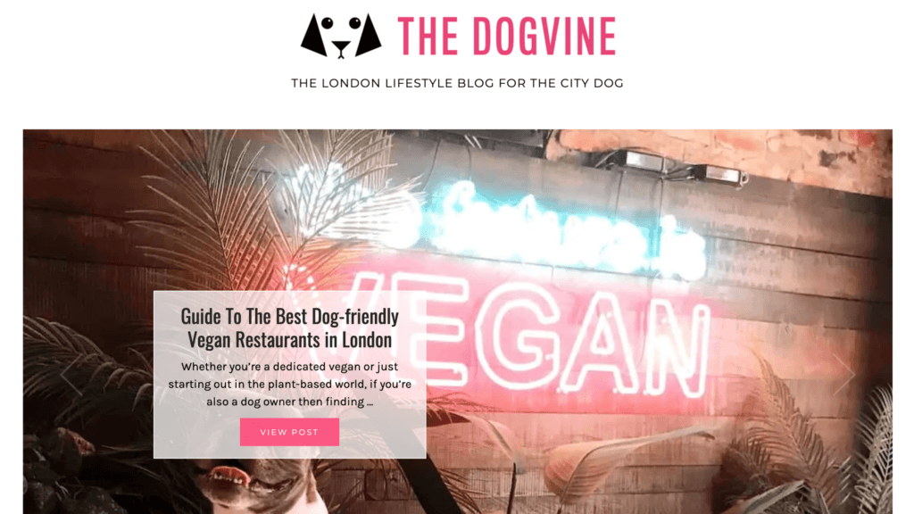 The Dog Vine blog