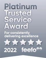 Feefo Platinum Trusted Service 2022 Award