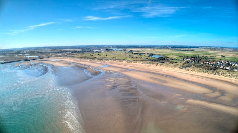 The vast expanse of camber sands, only a short train ride from london