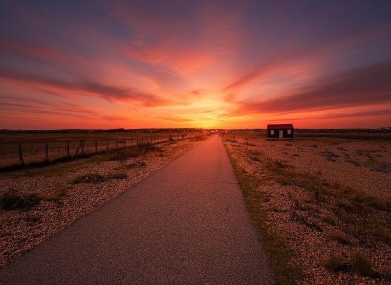 Autumn break Rye – Rye Harbour Nature Reserve at dusk