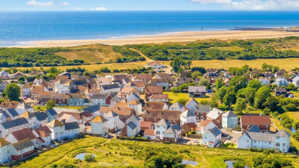 Holiday cottages near Camber Sands beach and dunes 2026