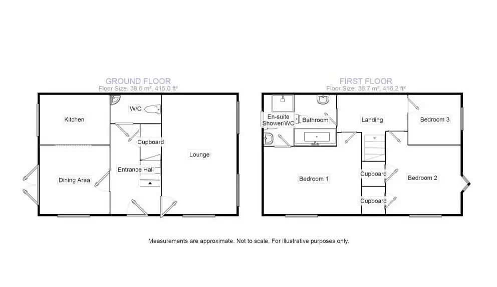 Kittiwake Cottage floorplan