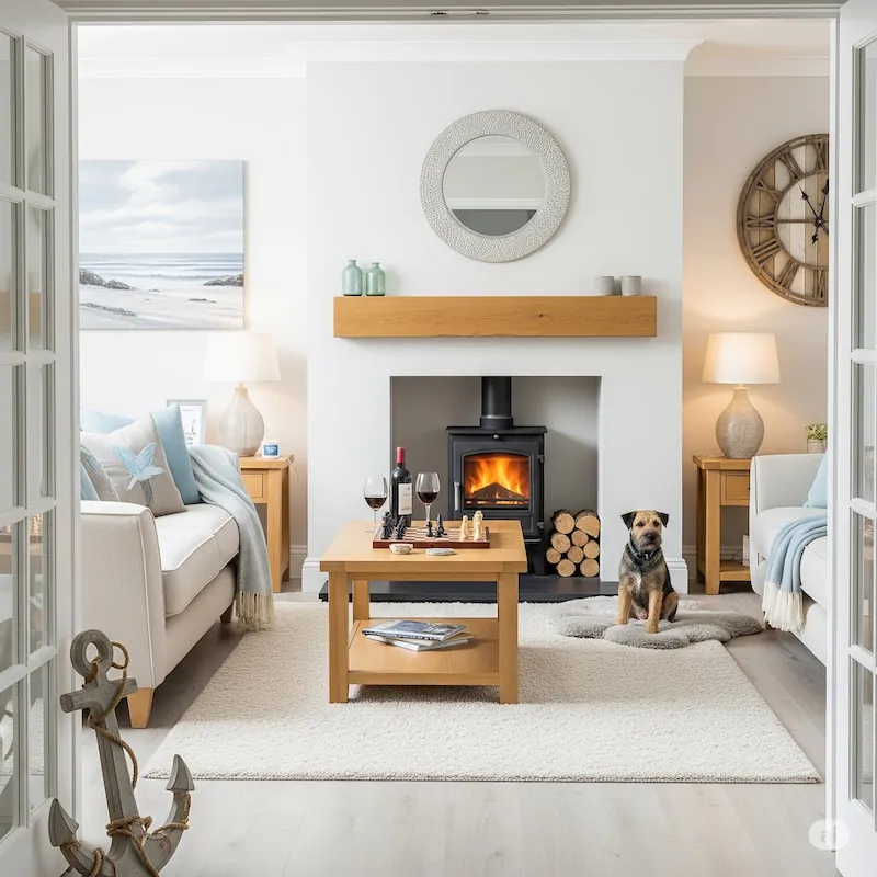 dog relaxing in a dog-friendly Camber Sands holiday cottage