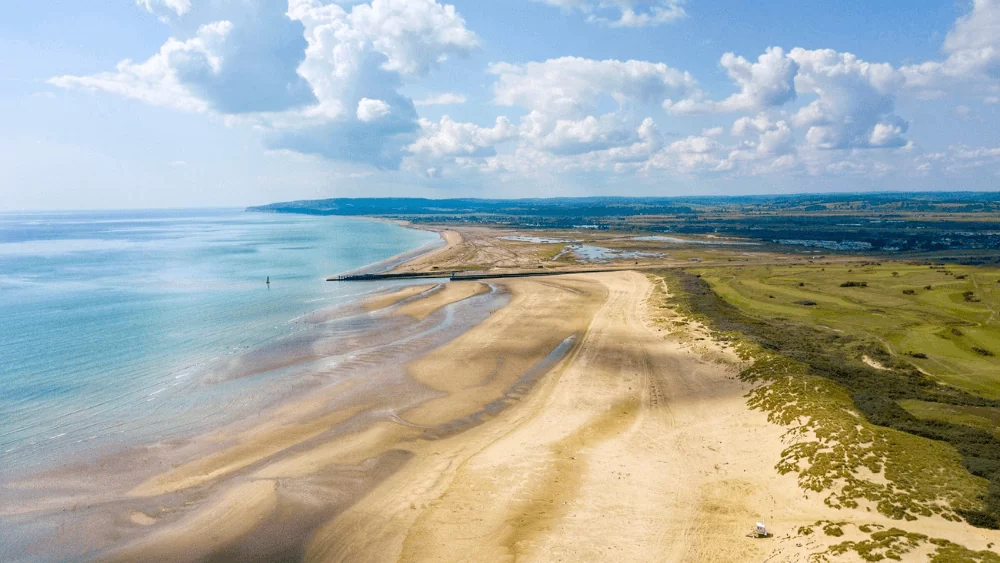 East Sussex coastline at Camber Sands