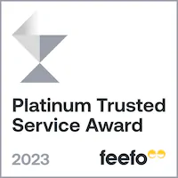 Feefo Platinum Trusted Service 2023 Award