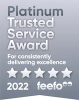 Feefo Platinum Trusted Service 2022 Award