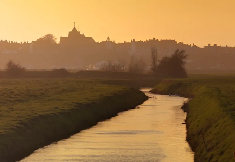 Rye town in autumnal glow