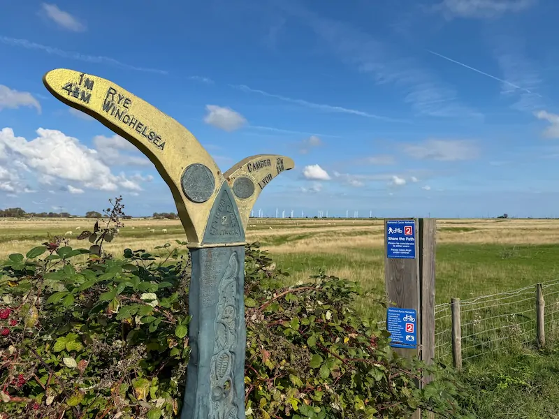 Cycling in Rye and Camber on the off‑road coastal path
