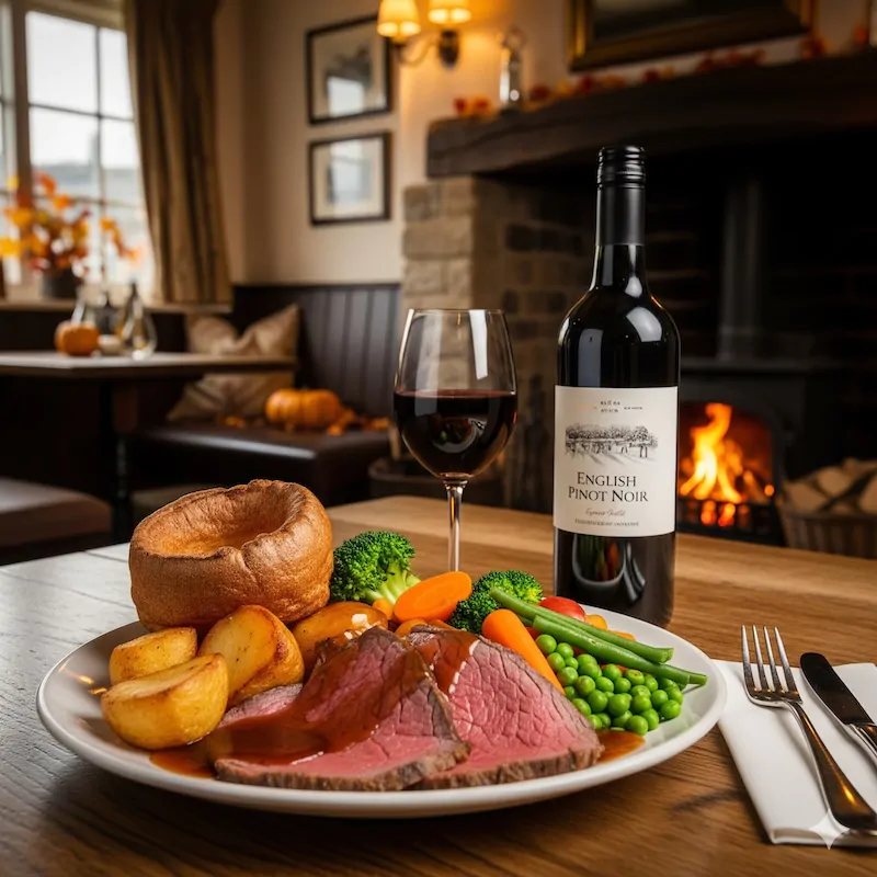 Food and drink in Rye and Camber during autumn with pubs, vineyards, and local produce