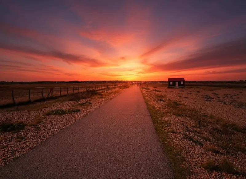 Autumn break Rye – Rye Harbour Nature Reserve at dusk